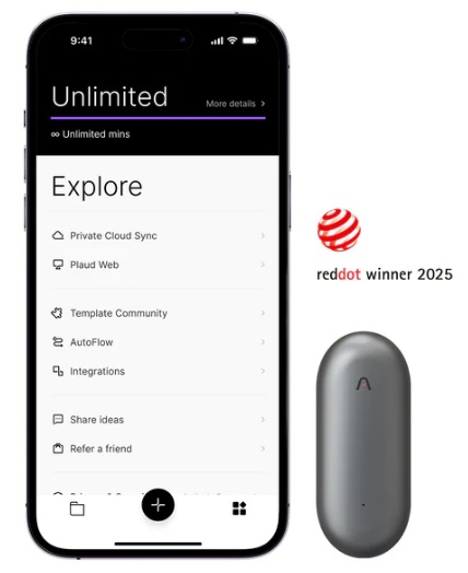 Plaud NotePin AI Wearable